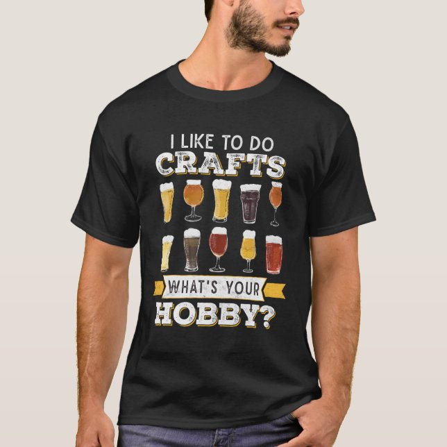 T-shirt J'Aime Faire L'Artisanat Avec Votre Hobby Craft Bi (Devant)