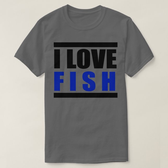 T-shirt J'aime FISH 1 (Design devant)