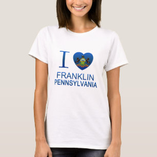 T-shirt J'aime Franklin, PA