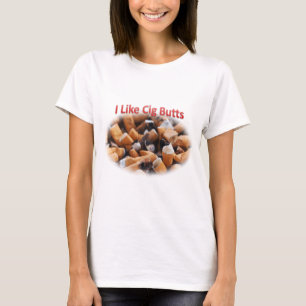 T-shirt J'aime Fumée à la cig Butts