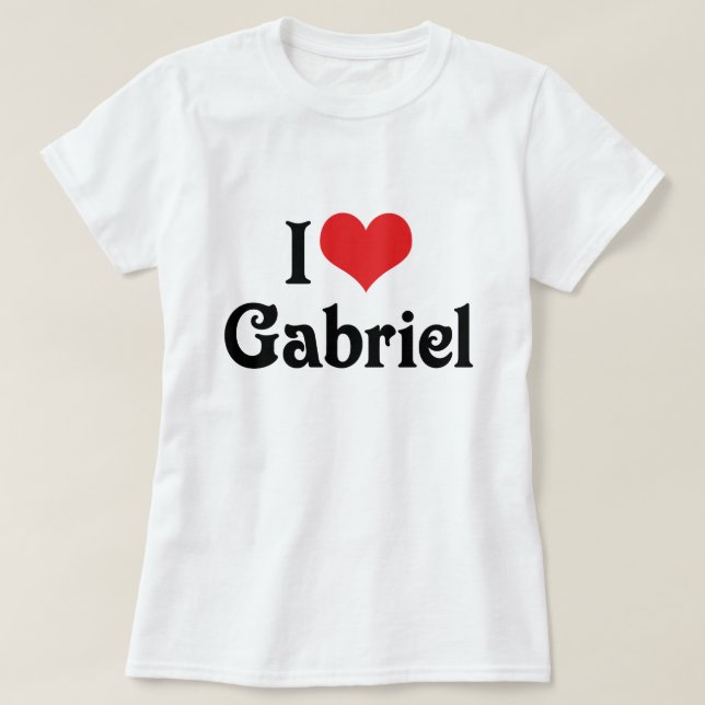 T-shirt J'aime Gabriel (Design devant)