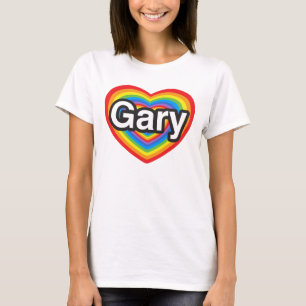 T-shirt J'aime Gary. Je t'aime Gary. Coeur