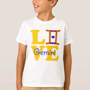 T-shirt ♊ J'Aime Gemini-Best Zodiac Sign Crewneck