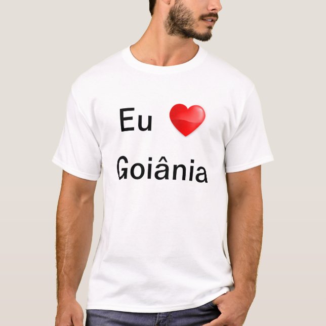 T-shirt j'aime Goiânia (Devant)