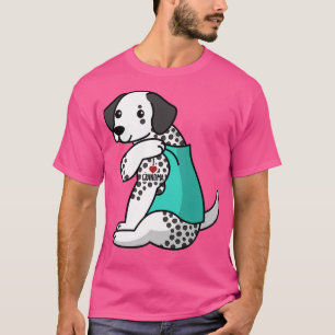 T-shirt J'aime grand-mère dalmate tatouage grand-mère chie