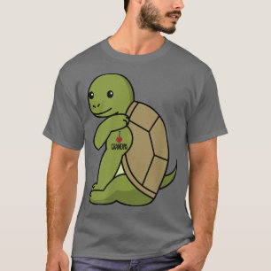 T-shirt J'aime grand-père tatouage Tortoise grand-père ani