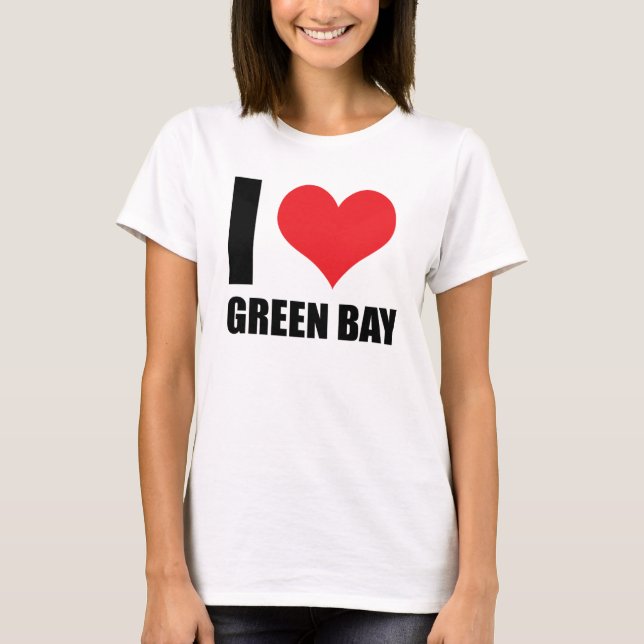 T-shirt J'aime Green Bay (Devant)
