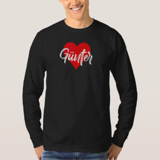 T-shirt J'aime Günter prénom  Amour Cœur