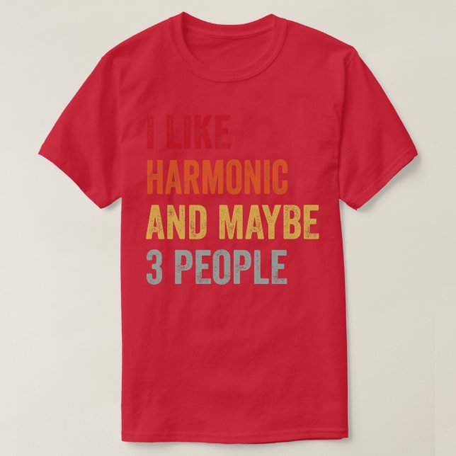 T-shirt J'Aime Harmonic Peut-Être 3 Personnes (Design devant)