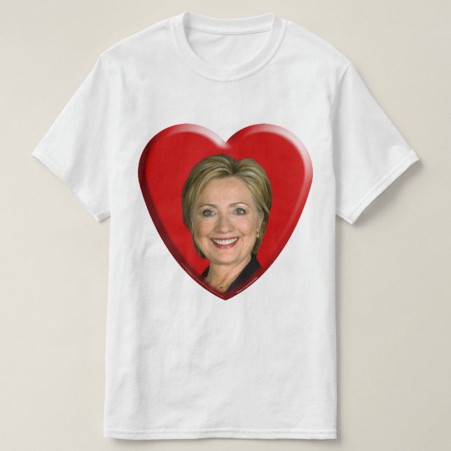 T-shirt J'aime Hillary (Design devant)