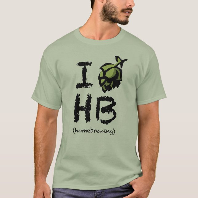 T-shirt J'aime Homebrewing (Devant)