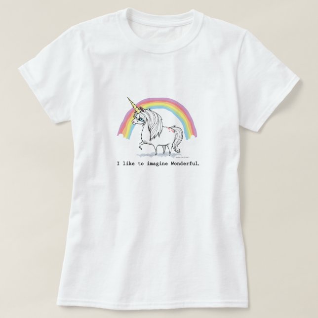 T-shirt J'aime imaginer les femmes merveilleuses de (Design devant)