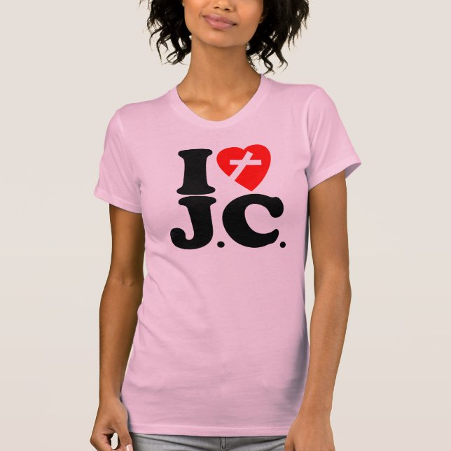 T-SHIRT J'AIME J.C. (Devant)