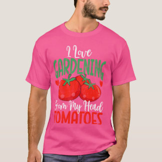 T-shirt J'Aime Jardiner De Ma Tête Tomates Légume G