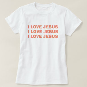 T-shirt J'aime Jésus chrétien