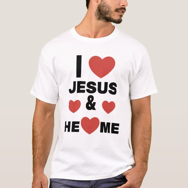 T-SHIRT J'AIME JÉSUS ET IL M'AIME (Devant)