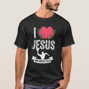 T-shirt J'Aime Jésus Et Le Polo De L'Eau Nage À Thème Ou