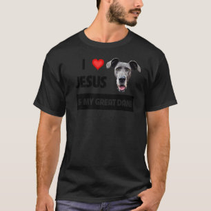 T-shirt J'Aime Jésus Et Mon Grand Chien Danse Maman Et Pap