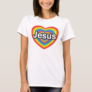 T-shirt J'aime Jésus. Je t'aime Jésus. Coeur