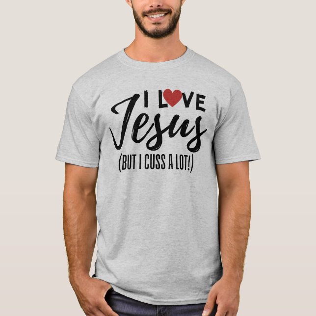 T-shirt J'Aime Jésus (Mais J'Aime Beaucoup !) (Devant)