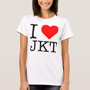 T-SHIRT J'AIME JKT J'AIME LE COEUR JKT JAKARTA INDONESIA T