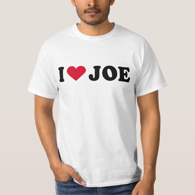 T-SHIRT J'AIME JOE (Devant)