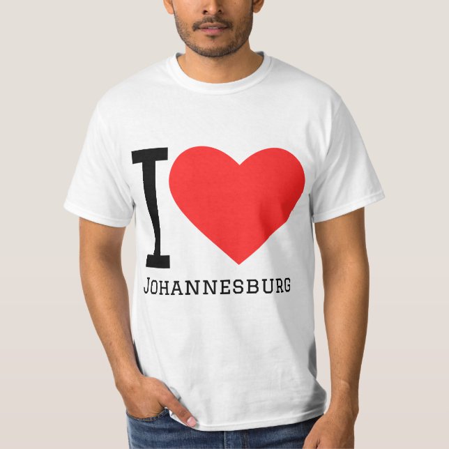 T-shirt J'aime Johannesburg (Devant)