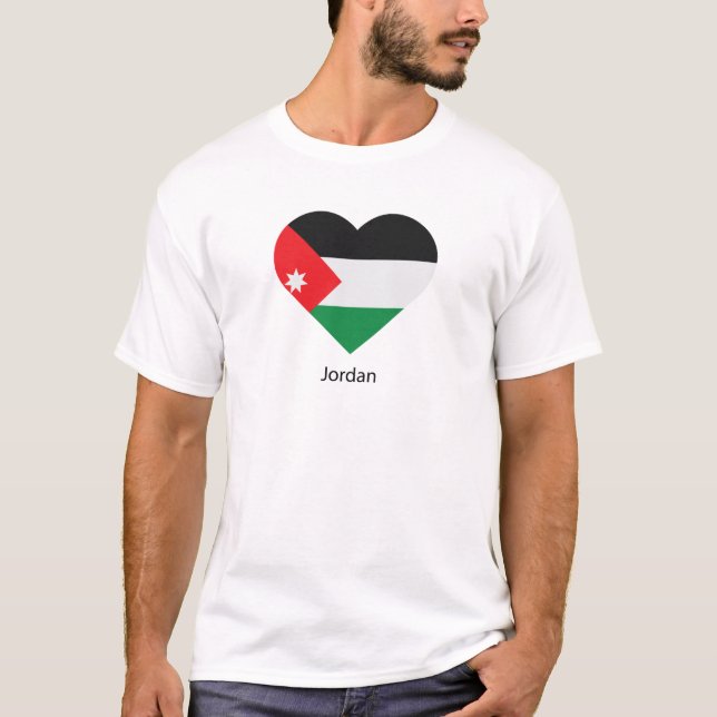 T-shirt J'aime Jordanie (Devant)