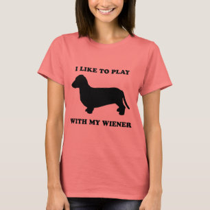 T-shirt J'aime jouer avec ma saucisse