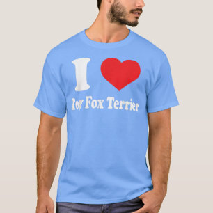 T-shirt J'aime Jouet Pour Terrier Chien Race Amateurs Anim
