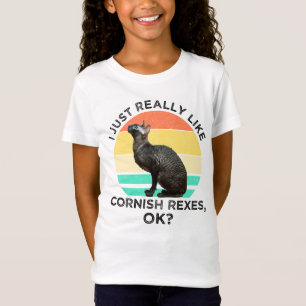 T-Shirt J'aime juste vraiment les Cornish Rex, OK?