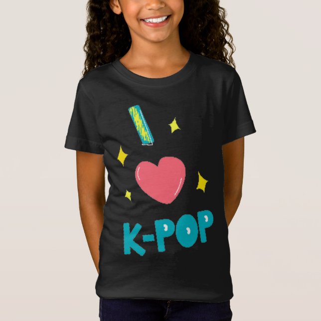 T-Shirt J'AIME K-POP (Devant)