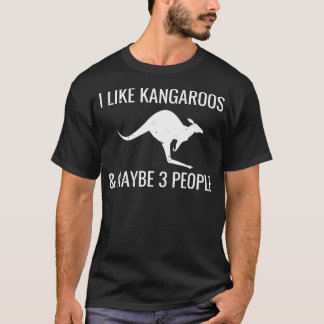 T-shirt J'Aime Kangaroos Peut-Être 3 Personnes Drôle Austr