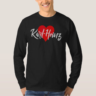 T-shirt J'aime Karl Heinz prénom Amour cœur