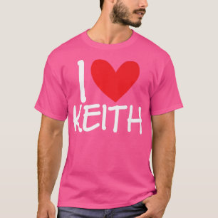 T-shirt J'aime Keith Nom Personnalisé Homme Mec Meilleur A