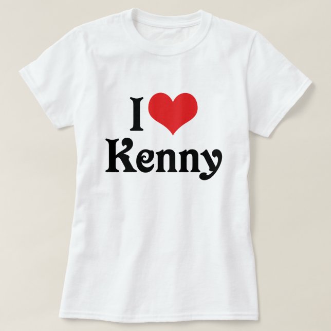 T-shirt J'aime Kenny (Design devant)