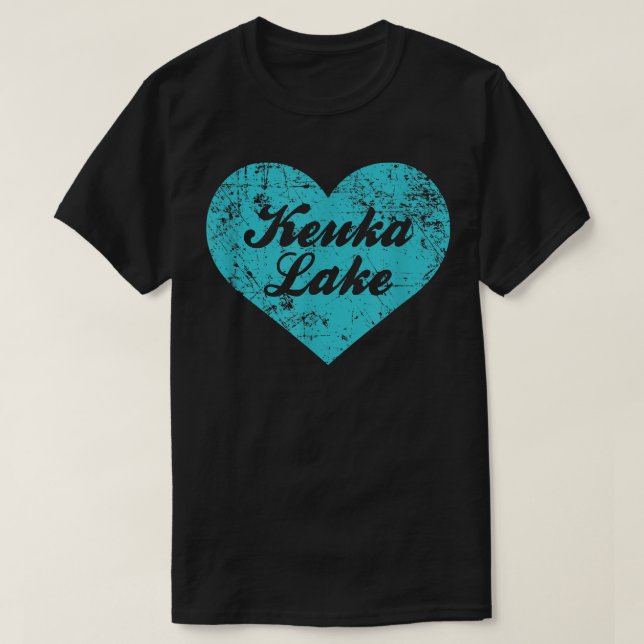T-shirt J'aime Keuka Lake, New York Camping Cadeau  (Design devant)