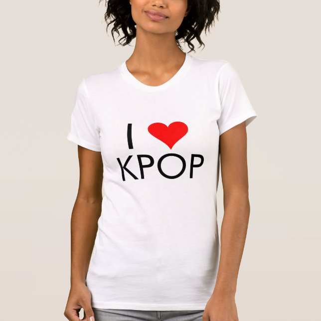 T-shirt J'aime KPop (Devant)