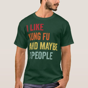 T-shirt J'Aime Kung Fu Peut-Être 3 Personnes