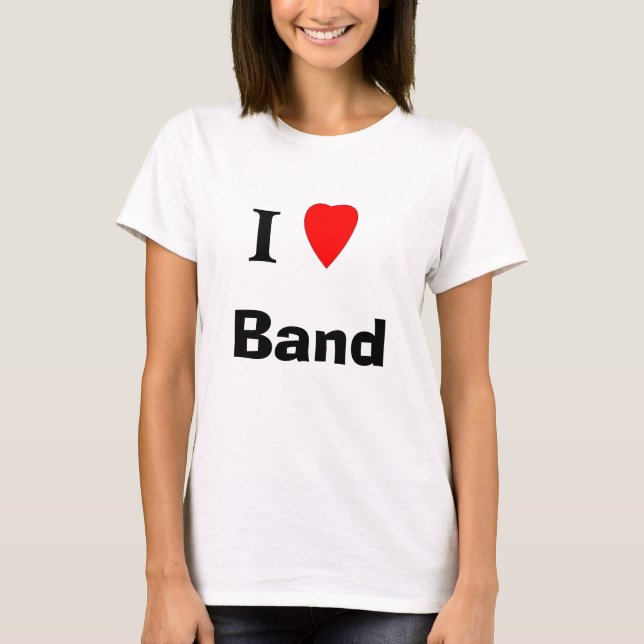 T-shirt j'aime la bande (Devant)