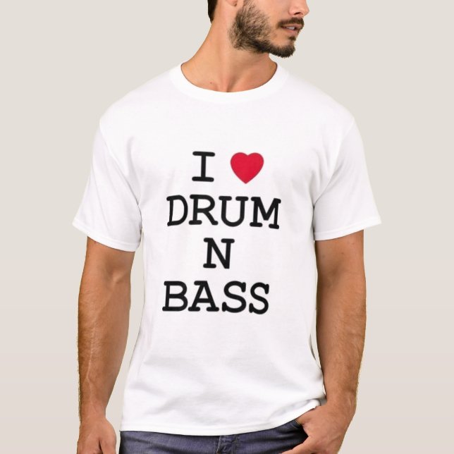 T-shirt j'aime la basse du tambour n (Devant)