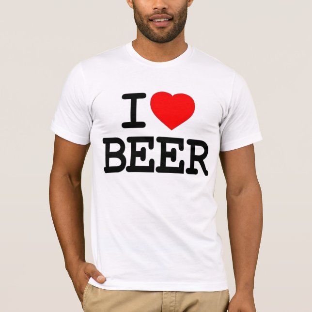 T-SHIRT J'AIME LA BIÈRE (Devant)