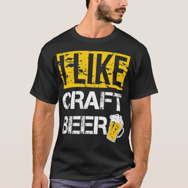 T-shirt J'aime la bière artisanale T Shirt (Devant)