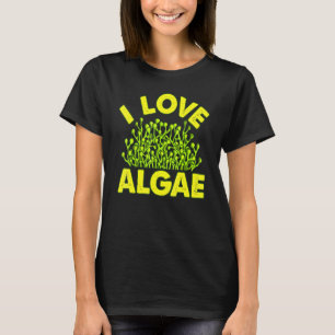 T-shirt J'aime la biologie des algues diatomée étang vert