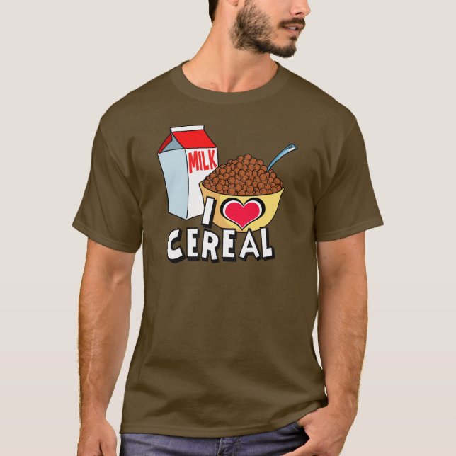 T-SHIRT J'AIME LA CÉRÉALE (Devant)