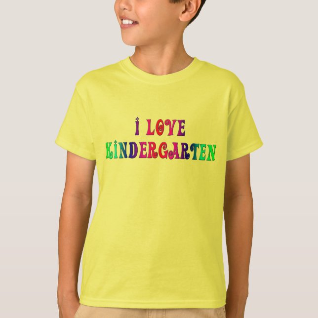T-shirt J'aime la chemise de jardin d'enfants (Devant)