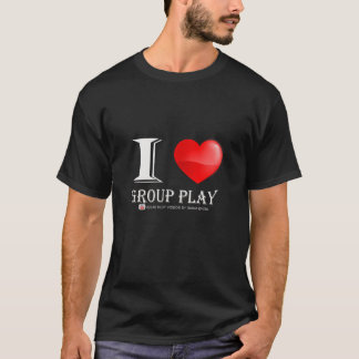 T-shirt J'aime la chemise de jeu de groupe