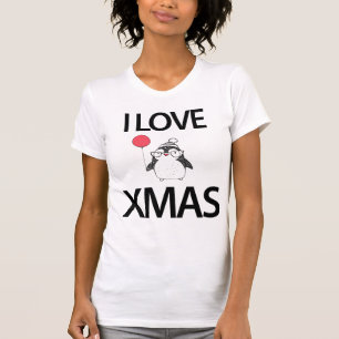 T-shirt J'Aime La Chemise De Noël Avec Balloon