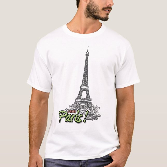 T-shirt J'aime la chemise de Paris (Devant)