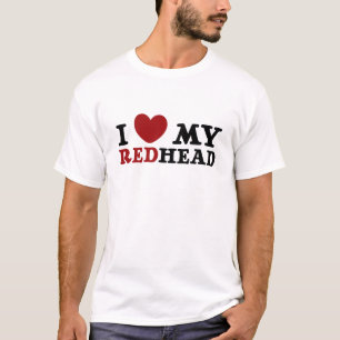 T-shirt J'aime la chemise rousse de mes hommes